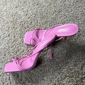 Fashion Nova Pink sandal strappy Heels